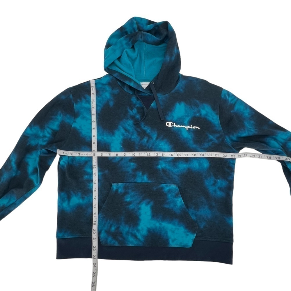 Champion Blue French Terry Tie Dye Hoodie Size XL Women’s - Picture 5 of 5